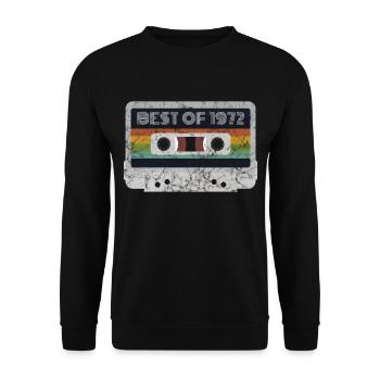 1972 Année | Le meilleur de 1972 | 1972 Musique rétro - Sweat-shirt Unisexe - noir - Devant - Alina (178cm) & Michal (187cm)