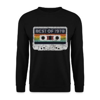 1978 Vintage | Best of 1978 | 1978 Retro Music - Unisex Sweatshirt - black - Front - Alina (178cm) & Michal (187cm)