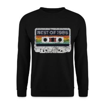 Millésime 1986 | Le meilleur de 1986 | 1986 Musique rétro - Sweat-shirt Unisexe - noir - Devant - Alina (178cm) & Michal (187cm)