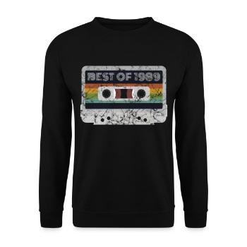 Cassette Best Of 1989 - Né en 1989 - Sweat-shirt Unisexe - noir - Devant - Alina (178cm) & Michal (187cm)