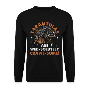 Tarantulas are always creeping tarantula - Unisex Sweatshirt - black - Front - Alina (178cm) & Michal (187cm)