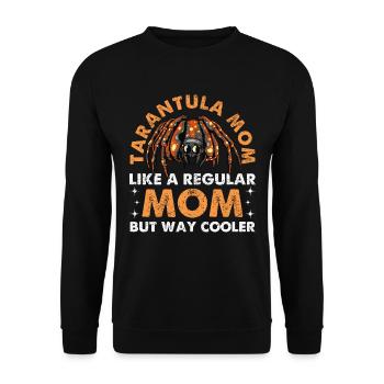 Tarantula Mama Wie Eine Normale Mutter, Aber Viel - Unisex Pullover - Schwarz - Vorne - Alina (178cm) & Michal (187cm)