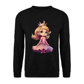 Princess Lover - Dear Fairy Tale Characters - - Unisex Sweatshirt - black - Front - Alina (178cm) & Michal (187cm)