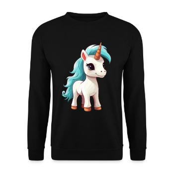 Unicorn Lover - Love Mythical Creature - - Sweat-shirt Unisexe - noir - Devant - Alina (178cm) & Michal (187cm)