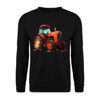 Tractor & Agricultural - Unisex Sweatshirt - black - Front - Alina (178cm) & Michal (187cm)