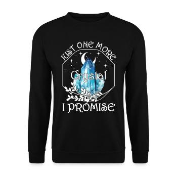 Funny Gemstone Chakra Healer Spiritual - Unisex Sweatshirt - black - Front - Alina (178cm) & Michal (187cm)