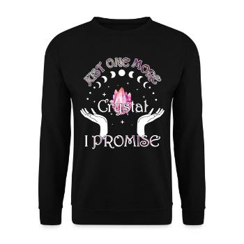Funny Gemstone Chakra Healer Spiritual - Unisex Sweatshirt - black - Front - Alina (178cm) & Michal (187cm)