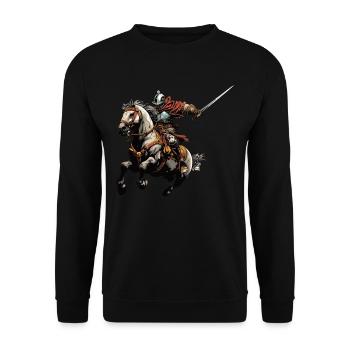 Renaissance Festivals Medieval Tournament - Unisex Sweatshirt - black - Front - Alina (178cm) & Michal (187cm)