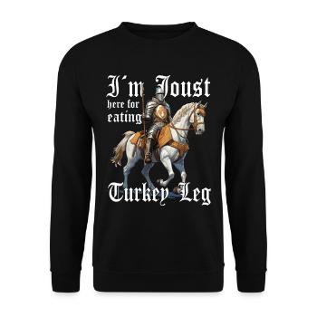 Je suis ici parce que je suis un tournoi de dinde - Sweat-shirt Unisexe - noir - Devant - Alina (178cm) & Michal (187cm)