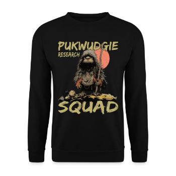 Pukwudgie Research Squad - Cryptozoology - - Unisex Sweatshirt - black - Front - Alina (178cm) & Michal (187cm)