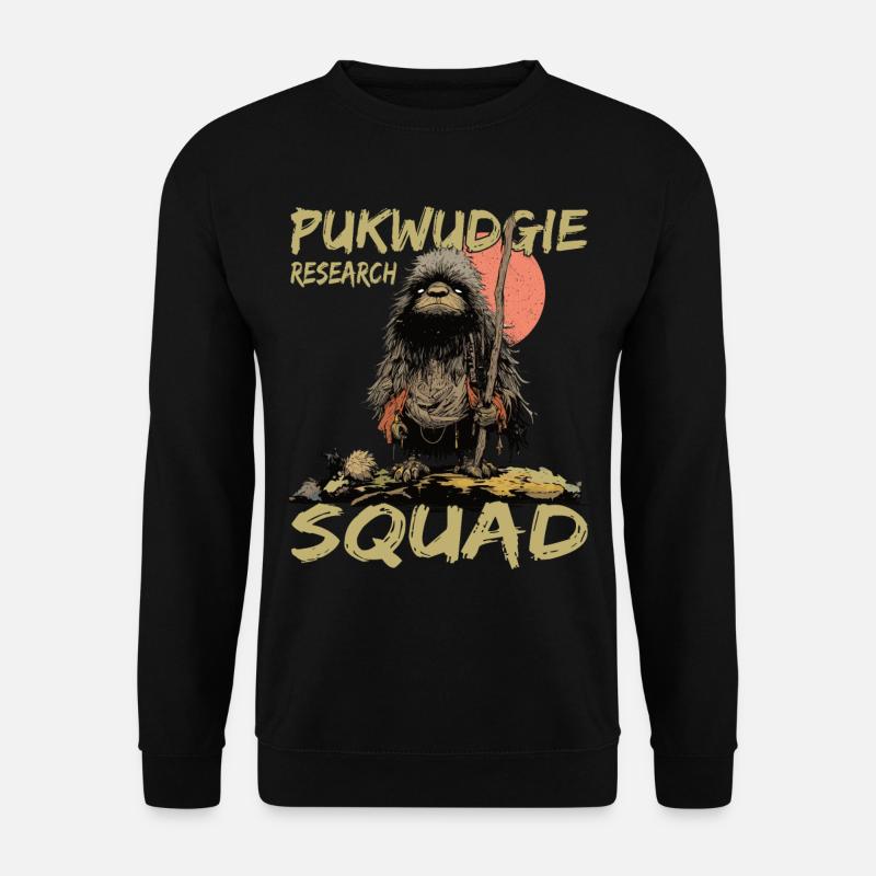 Pukwudgie Research Squad - Cryptozoology - - Unisex Sweatshirt - black