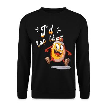 Ich Würde Darauf Tippen - Ahornbaum Tippen - - Unisex Pullover - Schwarz - Vorne - Alina (178cm) & Michal (187cm)