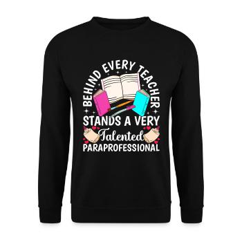 Drôle Talentueux Para Professeur - Sweat-shirt Unisexe - noir - Devant - Alina (178cm) & Michal (187cm)