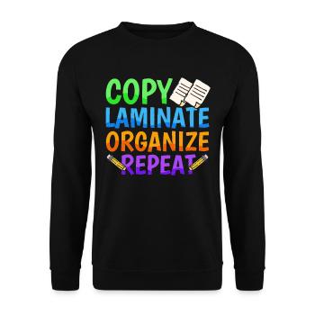 Paraprofessional -Paraeducator -Parapro Im - Unisex Sweatshirt - black - Front - Alina (178cm) & Michal (187cm)
