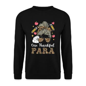 Paraprofessional -Paraeducator -Parapro Im - Unisex Sweatshirt - black - Front - Alina (178cm) & Michal (187cm)