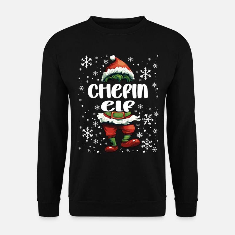 Christmas Outfit Elf - Unisex Sweatshirt - black