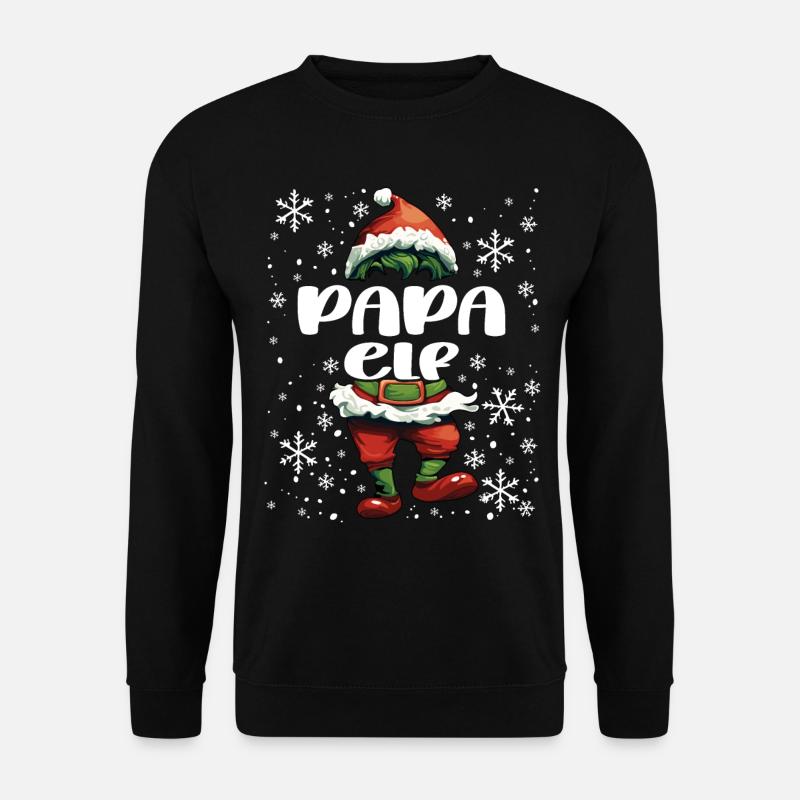 Christmas Outfit Daddy Elf - Unisex Sweatshirt - black