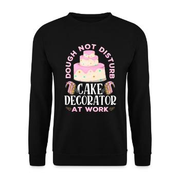 Cupcake-künstler Backt - Unisex Pullover - Schwarz - Vorne - Alina (178cm) & Michal (187cm)