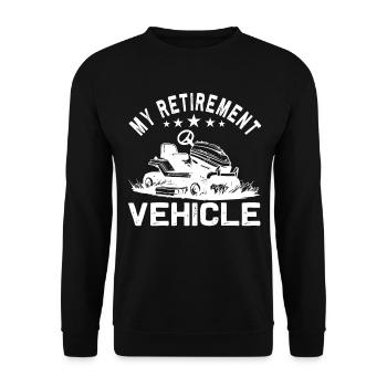 Drôle de jardinier pour les tondeuses de course - Sweat-shirt Unisexe - noir - Devant - Alina (178cm) & Michal (187cm)
