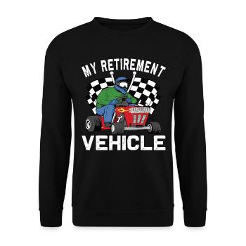 Retraite de garde de course de pelouse drôle - Sweat-shirt Unisexe - noir - Devant - Alina (178cm) & Michal (187cm)