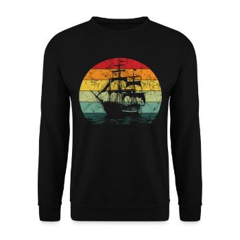 Sea Shanty Design For Loved Ones While Singing - Unisex Sweatshirt - black - Front - Alina (178cm) & Michal (187cm)