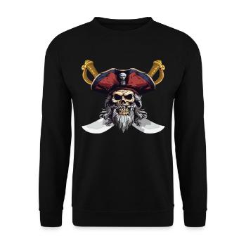 Sea Shanty Design For Loved Ones While Singing - Unisex Sweatshirt - black - Front - Alina (178cm) & Michal (187cm)
