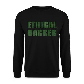 Cybersécurité Art Hacking Amateur Informatique Nerd - Sweat-shirt Unisexe - noir - Devant - Alina (178cm) & Michal (187cm)