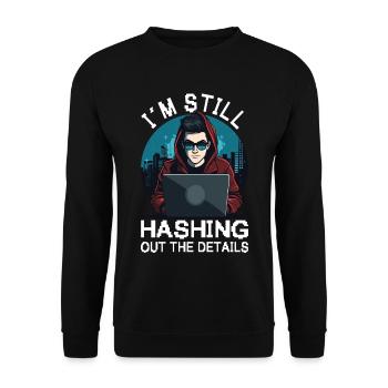 Cybersécurité Art Hacking Amateur Informatique Nerd - Sweat-shirt Unisexe - noir - Devant - Alina (178cm) & Michal (187cm)
