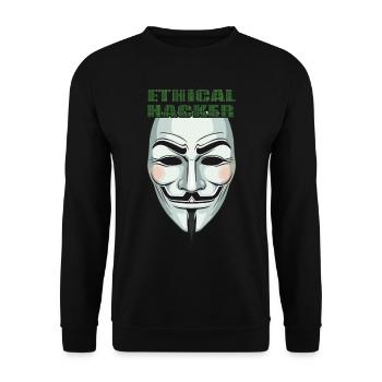 Cybersécurité Art Hacking Amateur Informatique Nerd - Sweat-shirt Unisexe - noir - Devant - Alina (178cm) & Michal (187cm)
