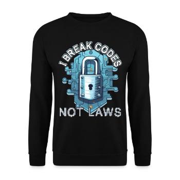 Ethical Hacking Analyst Ethical - Unisex Sweatshirt - black - Front - Alina (178cm) & Michal (187cm)