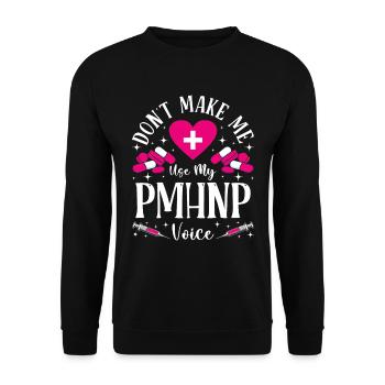Drôle Psychiatrique - Sweat-shirt Unisexe - noir - Devant - Alina (178cm) & Michal (187cm)
