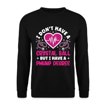 Psychiatrische Krankenpflegepsychiatrische - Unisex Pullover - Schwarz - Vorne - Alina (178cm) & Michal (187cm)