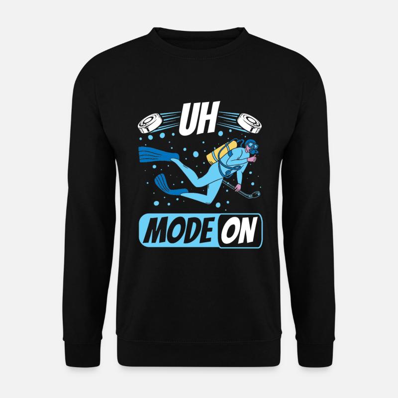 Underwater Hockey UH Mode On - Unisex Sweatshirt - black