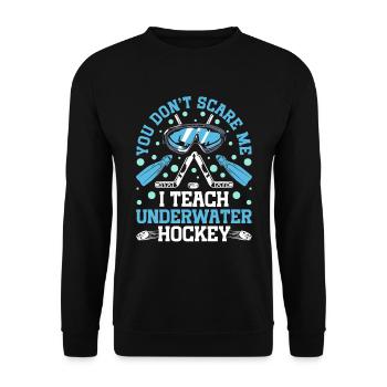 Ils ne me font pas peur, j’enseigne - Sweat-shirt Unisexe - noir - Devant - Alina (178cm) & Michal (187cm)