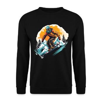 Sports d’hiver Montagne Ski de neige Skis - Sweat-shirt Unisexe - noir - Devant - Alina (178cm) & Michal (187cm)