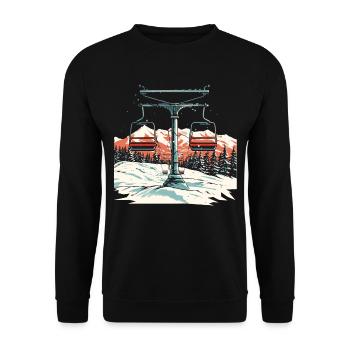 Sports d’hiver Montagne Ski de neige Skis - Sweat-shirt Unisexe - noir - Devant - Alina (178cm) & Michal (187cm)