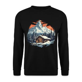 Sports d’hiver Montagne Ski de neige Skis - Sweat-shirt Unisexe - noir - Devant - Alina (178cm) & Michal (187cm)