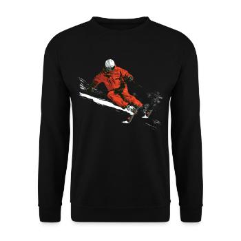 Sports d’hiver Montagne Ski de neige Skis - Sweat-shirt Unisexe - noir - Devant - Alina (178cm) & Michal (187cm)