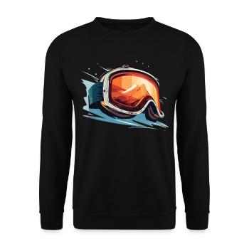 Sports d’hiver Montagne Ski de neige - Sweat-shirt Unisexe - noir - Devant - Alina (178cm) & Michal (187cm)