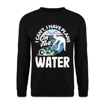 Magnetfischen Detektion Schatzsuche - Unisex Pullover - Schwarz - Vorne - Alina (178cm) & Michal (187cm)