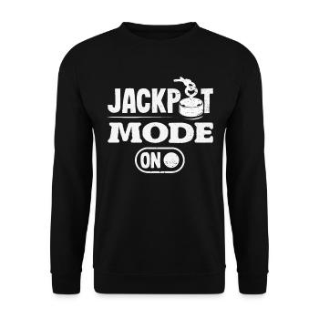 Magnetfischen Detektion Schatzsuche - Unisex Pullover - Schwarz - Vorne - Alina (178cm) & Michal (187cm)