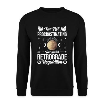 Retrograde planets Mercury retrograde - Unisex Sweatshirt - black - Front - Alina (178cm) & Michal (187cm)