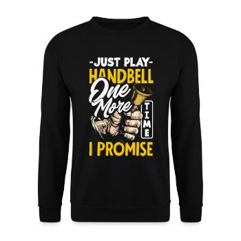 Choral Musical Instrument Hand Bell - Unisex Sweatshirt - black - Front - Alina (178cm) & Michal (187cm)
