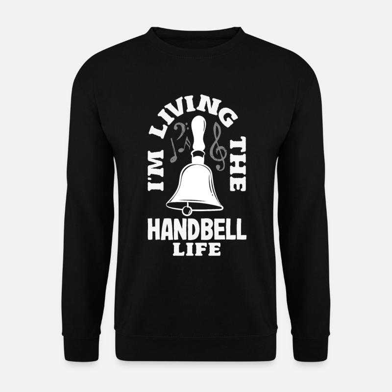 Chormusikinstrument Handglocke - Unisex Pullover - Schwarz