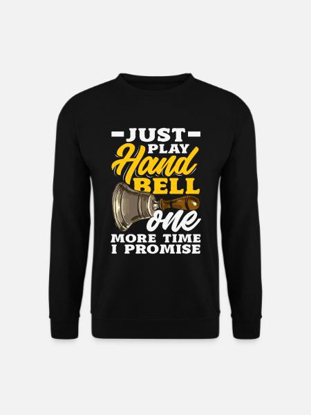Chormusikinstrument Handglocke - Unisex Pullover - Schwarz