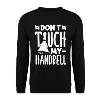 Choral Musical Instrument Hand Bell - Unisex Sweatshirt - black - Front - Alina (178cm) & Michal (187cm)