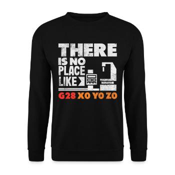 Machiniste CNC drôle - Sweat-shirt Unisexe - noir - Devant - Alina (178cm) & Michal (187cm)