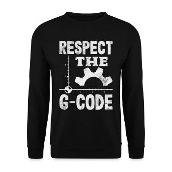 Machiniste CNC drôle - Sweat-shirt Unisexe - noir - Devant - Alina (178cm) & Michal (187cm)