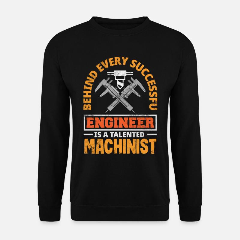Funny CNC machinist - Unisex Sweatshirt - black