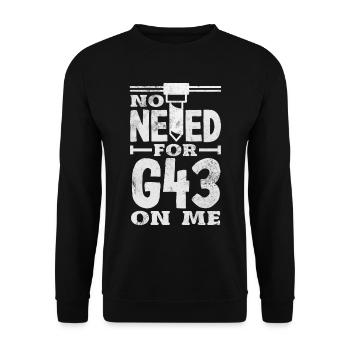 Machiniste CNC drôle - Sweat-shirt Unisexe - noir - Devant - Alina (178cm) & Michal (187cm)